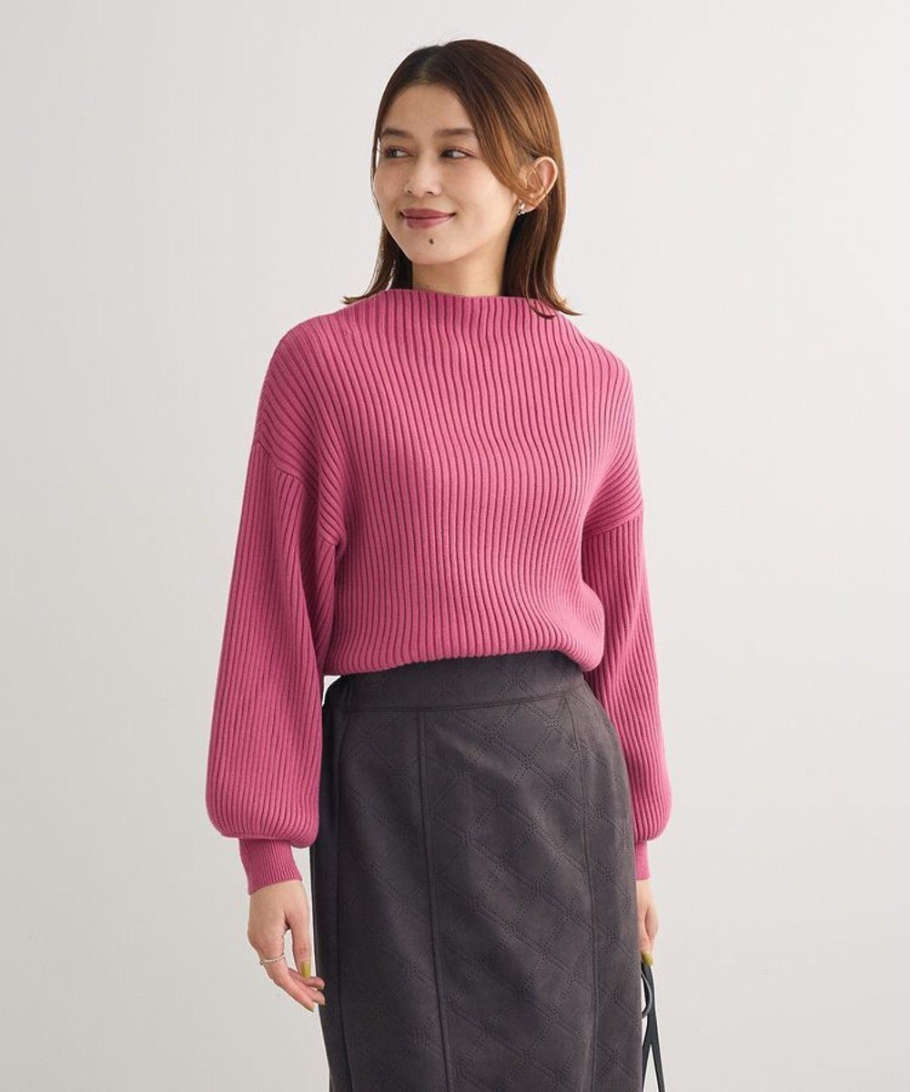 Green Parks ・ｓｗｉｎｇ　ｂｙ　ボトルネックカラーニット 