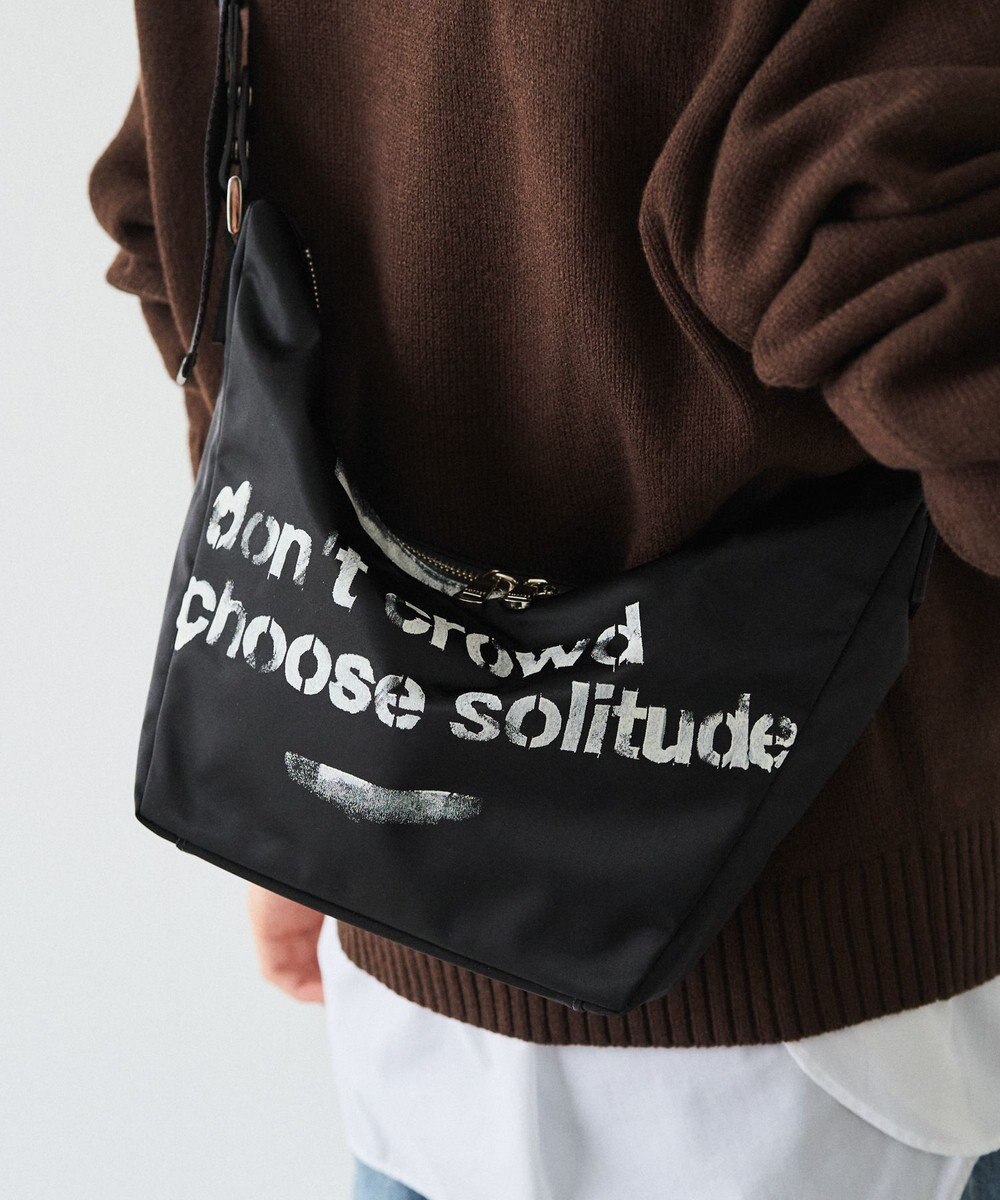 russet ステンシル風プリント ナイロン2WAYミニショルダーバッグ(SF-270) 