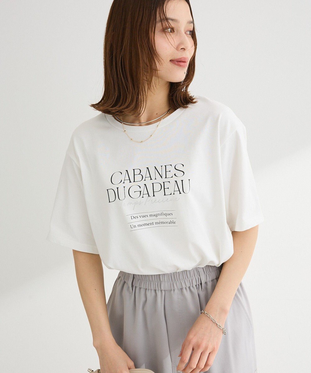 Green Parks 【適ON】多段きれい目ロゴＴシャツ 