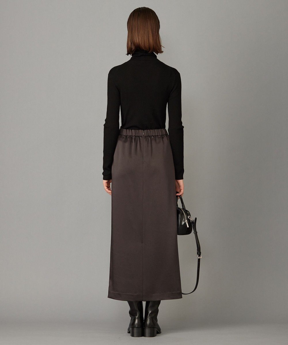 ICB 【洗える】 ヴィンテージサテン ナロースカート 