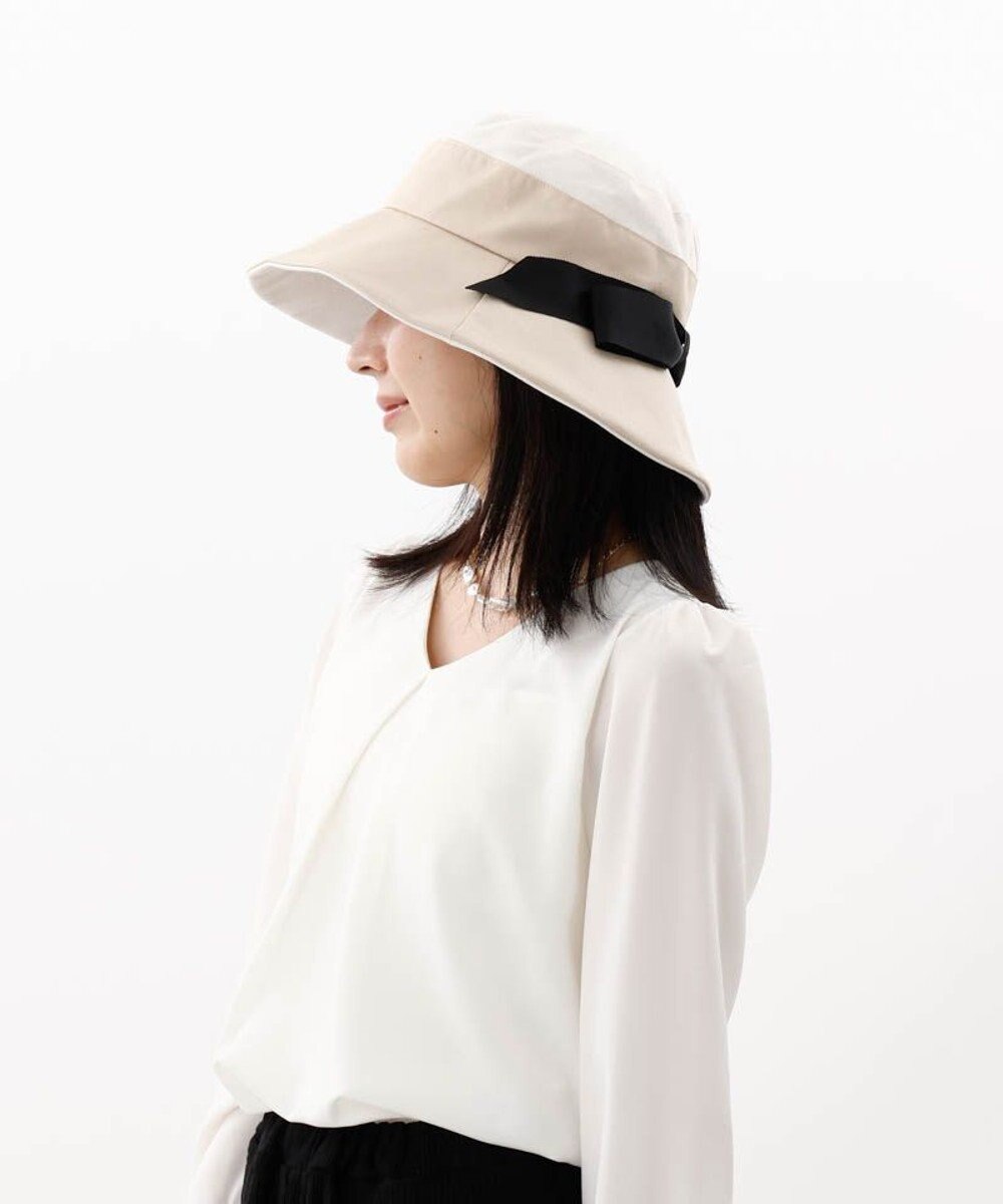 AURORA 【 Beaurance （ビューランス）】バイカラーリボンバケットハット 