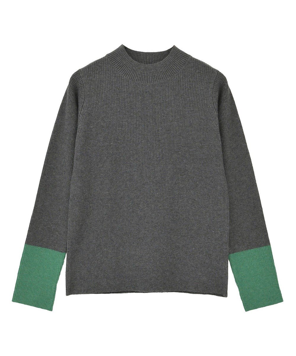 AMERICAN HOLIC バイパチ袖配色リブプルオーバー 