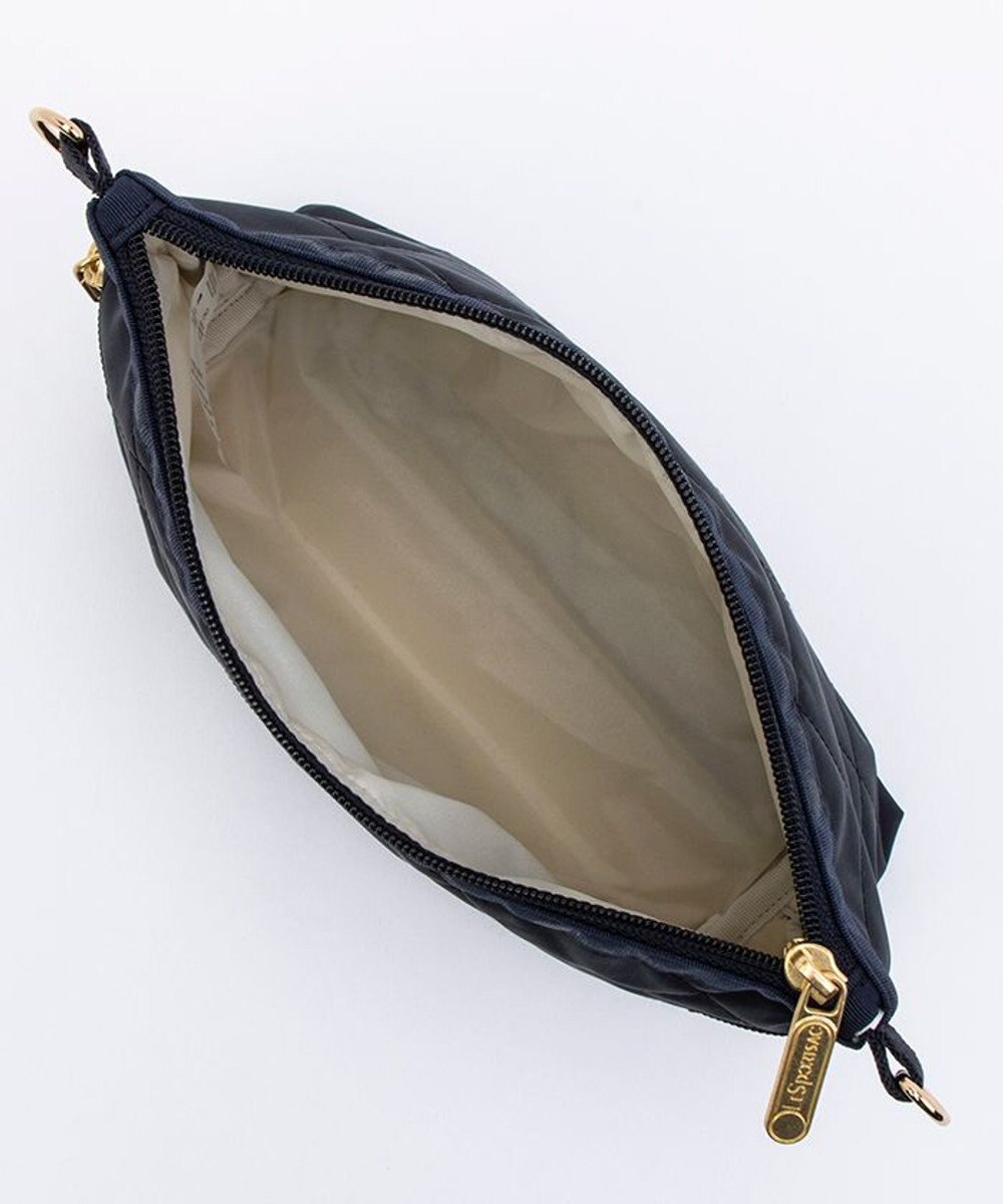 LeSportsac CHAIN COSMETIC CLUTCH/ディープシーブルーキルト 