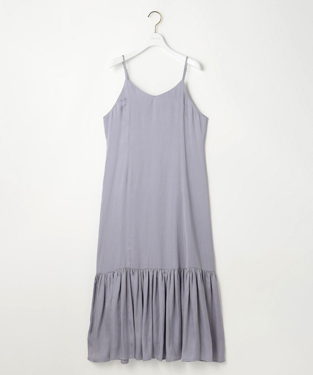 ANY SIS 【貴島明日香さんコラボ・3点セット】メッシュ ニット×キャミ ワンピース 