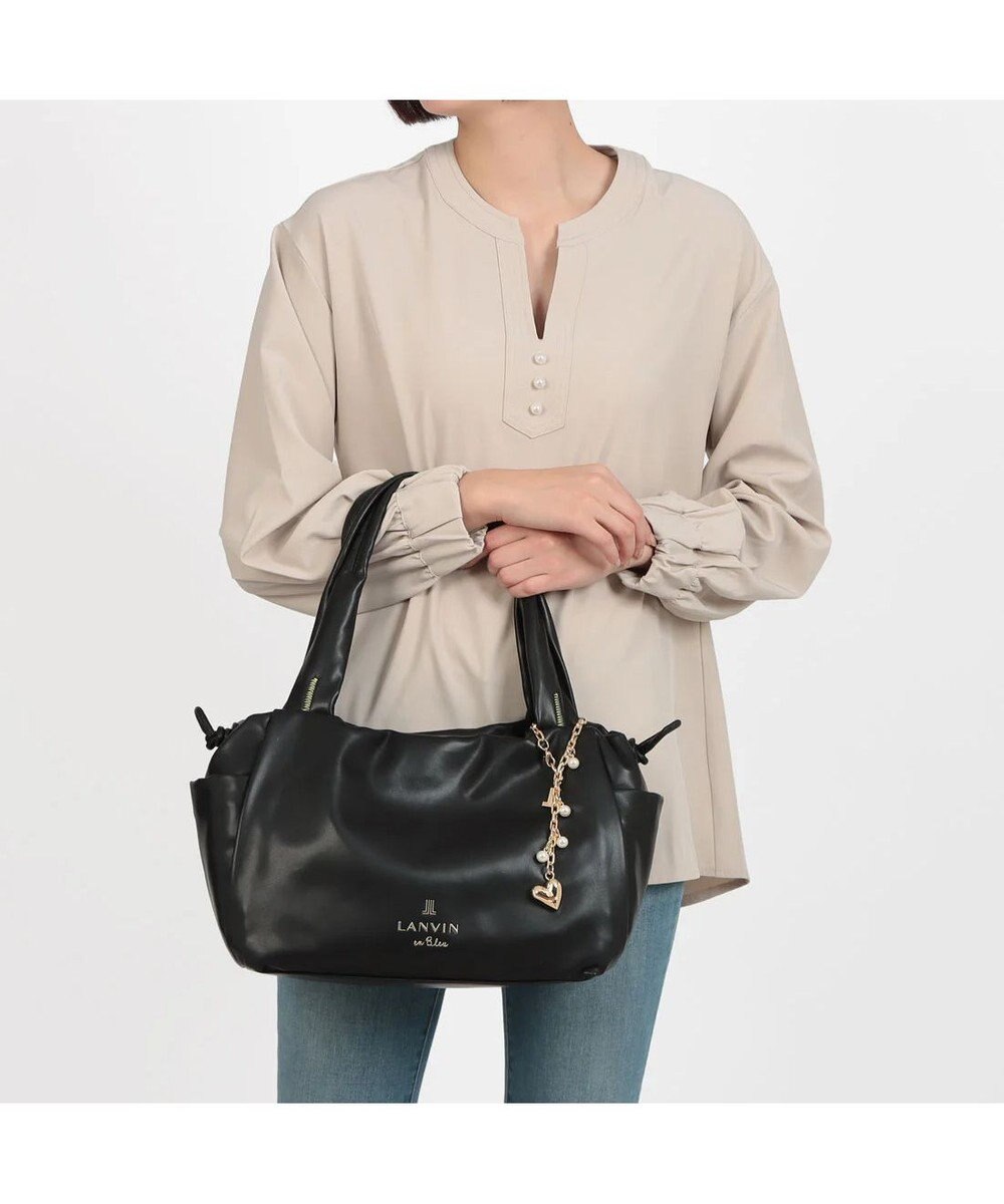 LANVIN en Bleu スフレ ハンドバッグ 