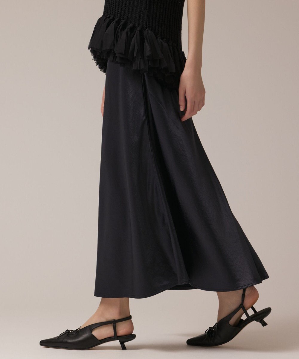 GRACE CONTINENTAL サテンバイアススカート 