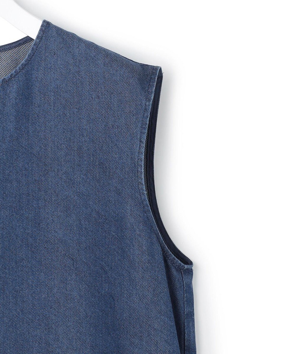 ICB L ナチュラルソフトデニム ノースリーブワンピース 