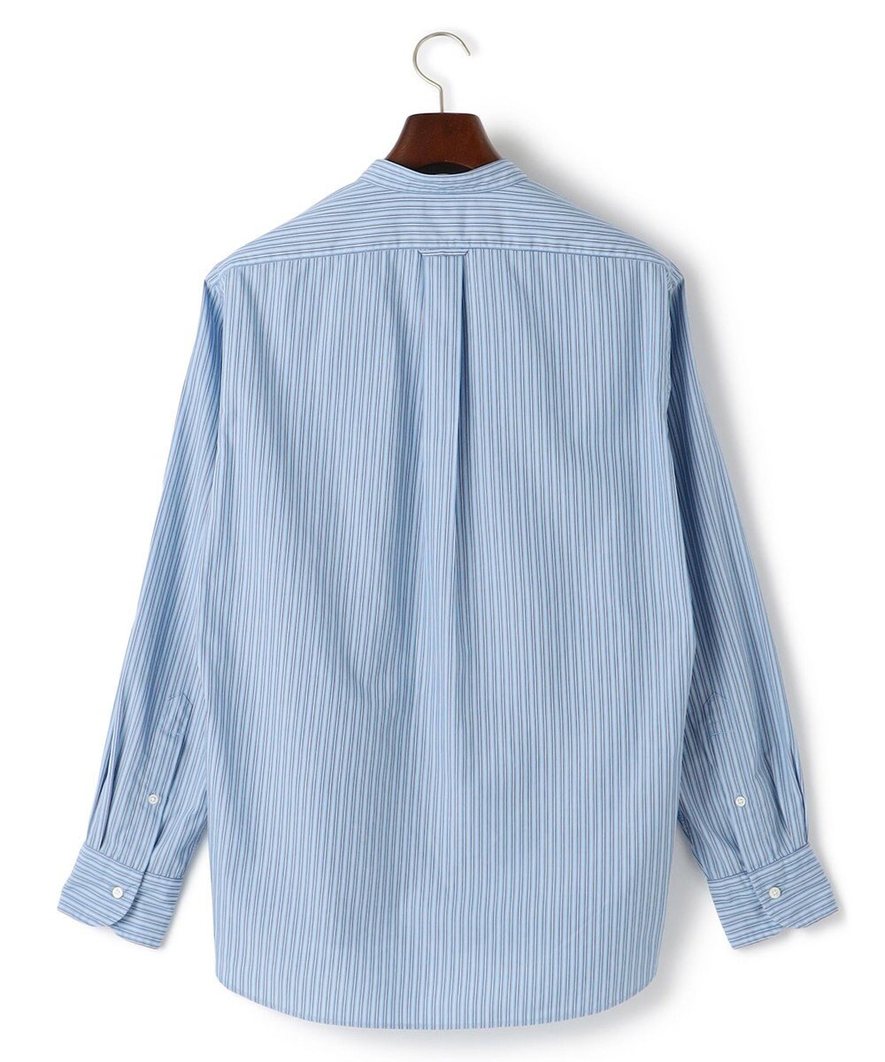 J.PRESS MEN 【WEB・一部店舗限定】コットンブロードストライプ バンドカラーシャツ 