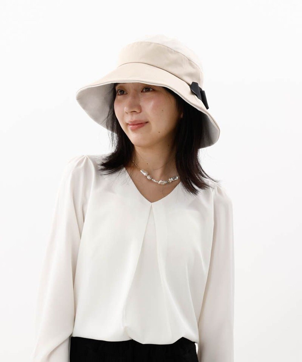 AURORA 【 Beaurance （ビューランス）】バイカラーリボンバケットハット 