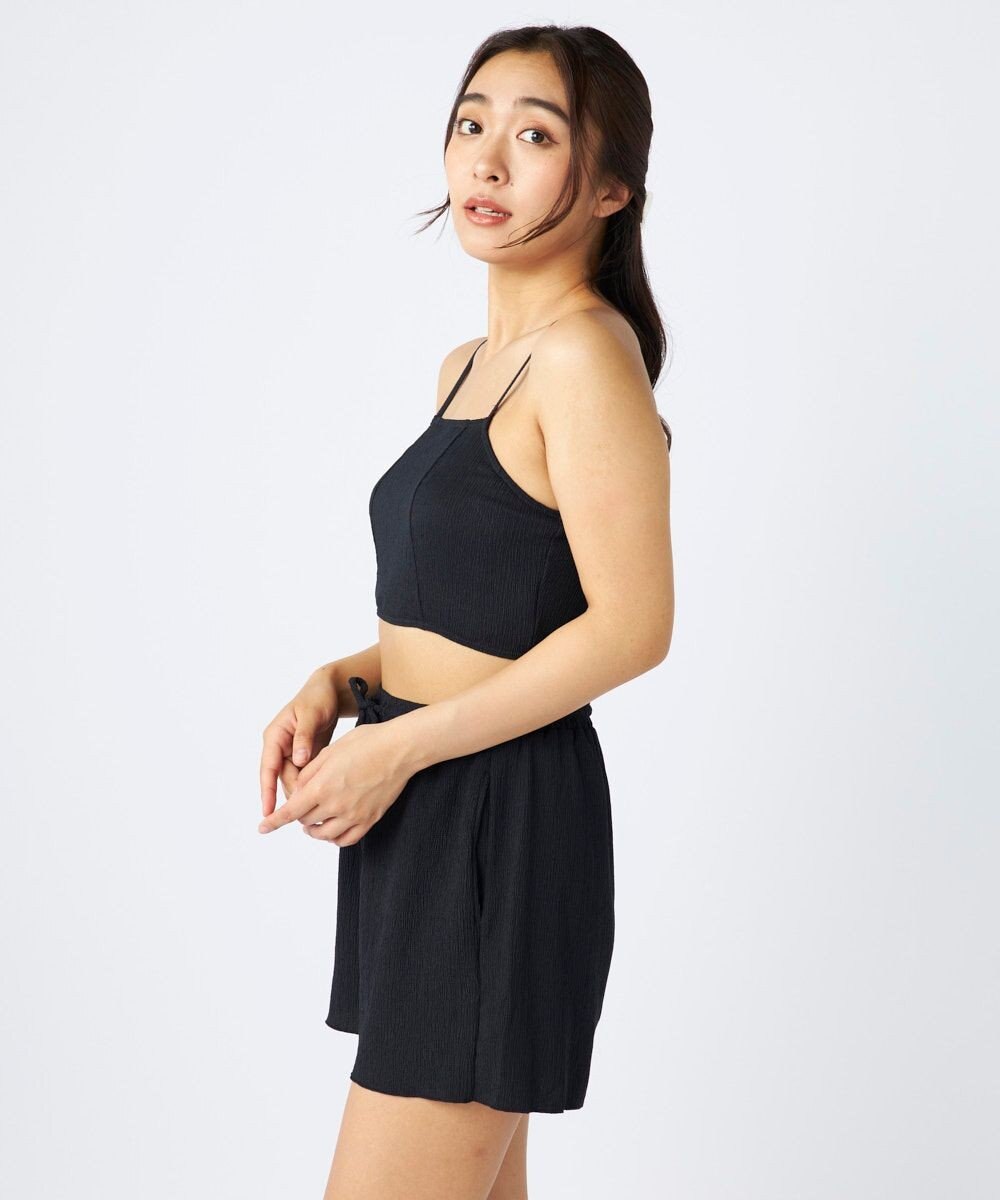 OP／FILA 【Ocean Pacific】ティアードトップス＋ショートパンツ付き 4点セット 