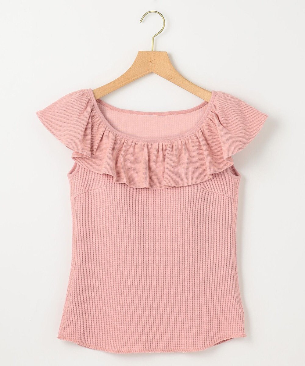 組曲 【組曲×setsuko sagittaire】カップ付きフリルTシャツ 