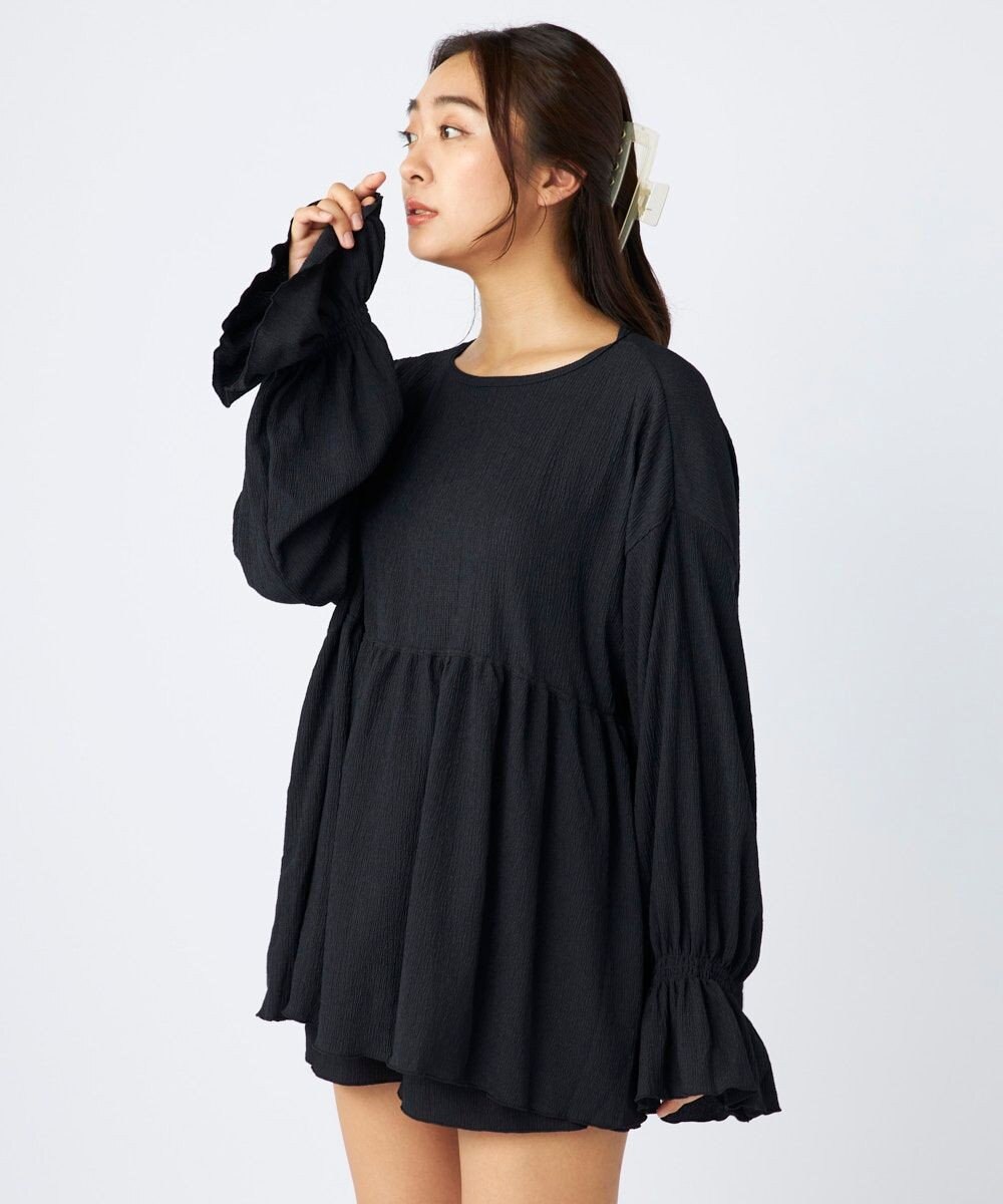 OP／FILA 【Ocean Pacific】ティアードトップス＋ショートパンツ付き 4点セット 