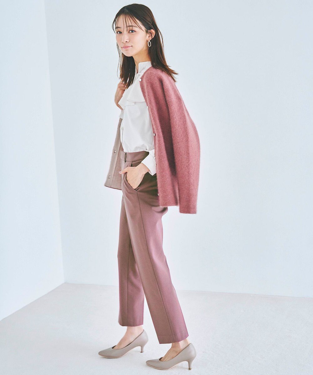 ANY SIS 【保温性あり/洗える】サーモ 2WAYストレッチ テーパード パンツ 