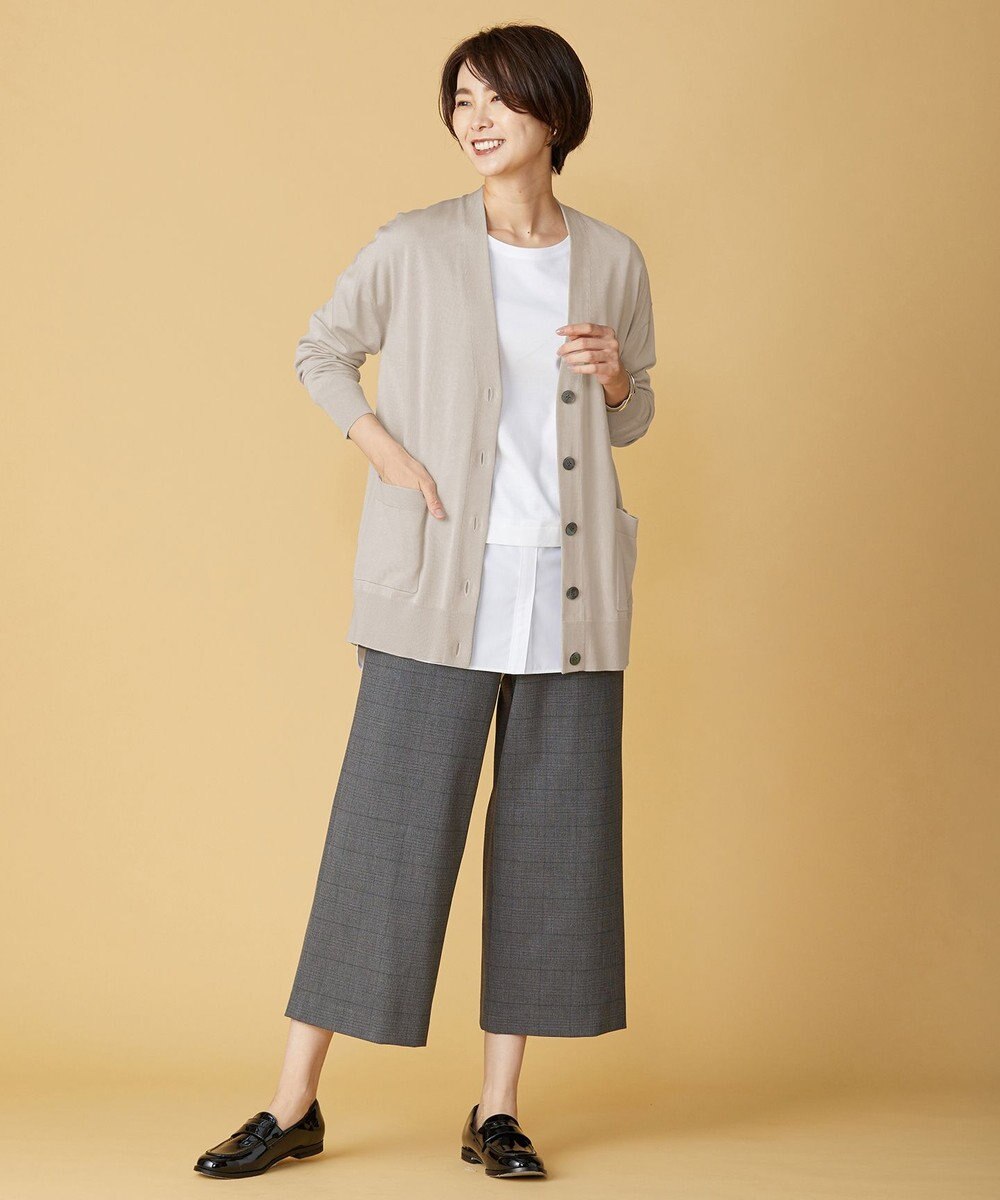 J.PRESS LADIES 【接触冷感・UVケア】レイヤードジャージー カットソー 