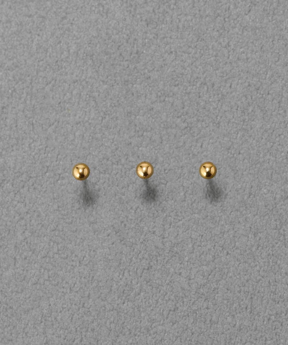 Phoebe 【金属アレルギー対応】3setメタルピアス　ゴールド/サージカルステンレス 