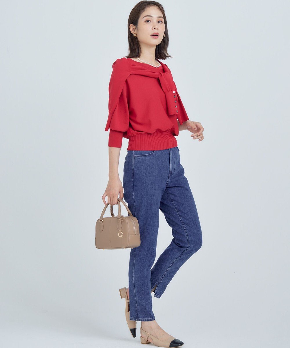 組曲 L 【5色展開・UVケア】スタイルアップ ドルマンスリーブ ニット 