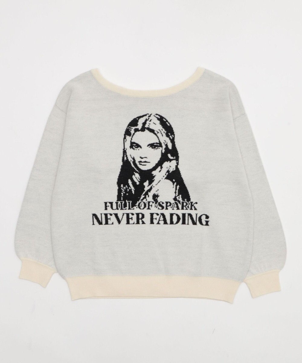 WEGO 【2025年秋冬新作】2WAYグラフィックワンショルBIGニット 