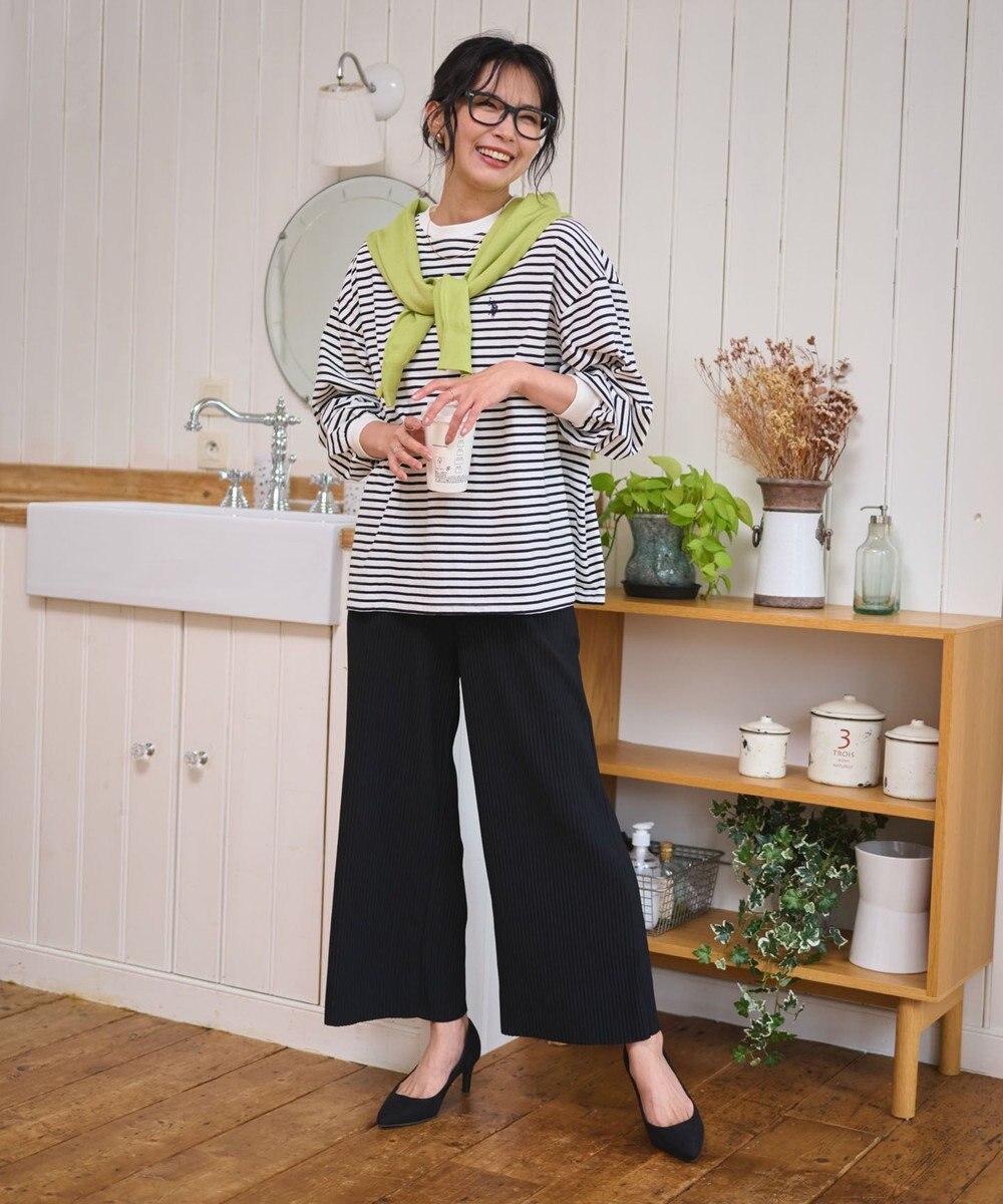 WEGO USPOLOだぼそでカラーロンT 