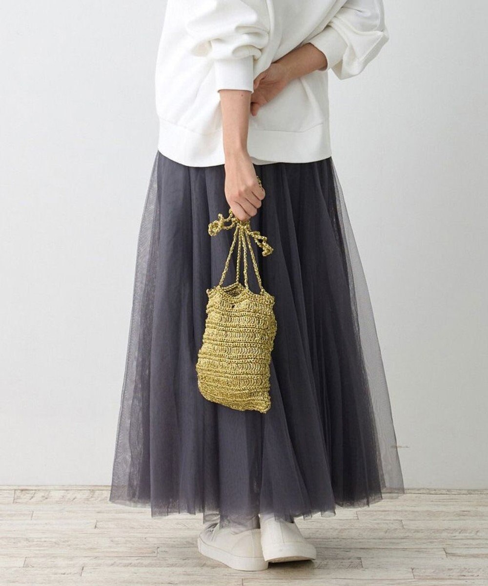 ROOTOTE 1090【手編みカゴバッグ風】SC.ベビールー.クロッシュメタリック-A 