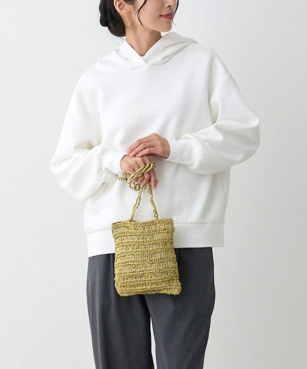 ROOTOTE 1090【手編みカゴバッグ風】SC.ベビールー.クロッシュメタリック-A 