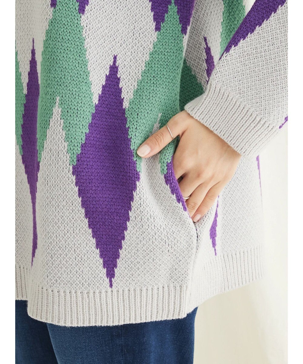 CRAFT STANDARD BOUTIQUE 【男女兼用】アーガイル柄カーディガン2 