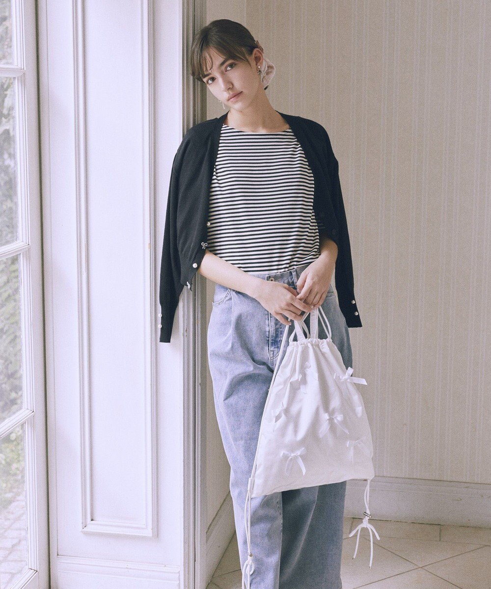 Maison de FLEUR リボンナップサック 