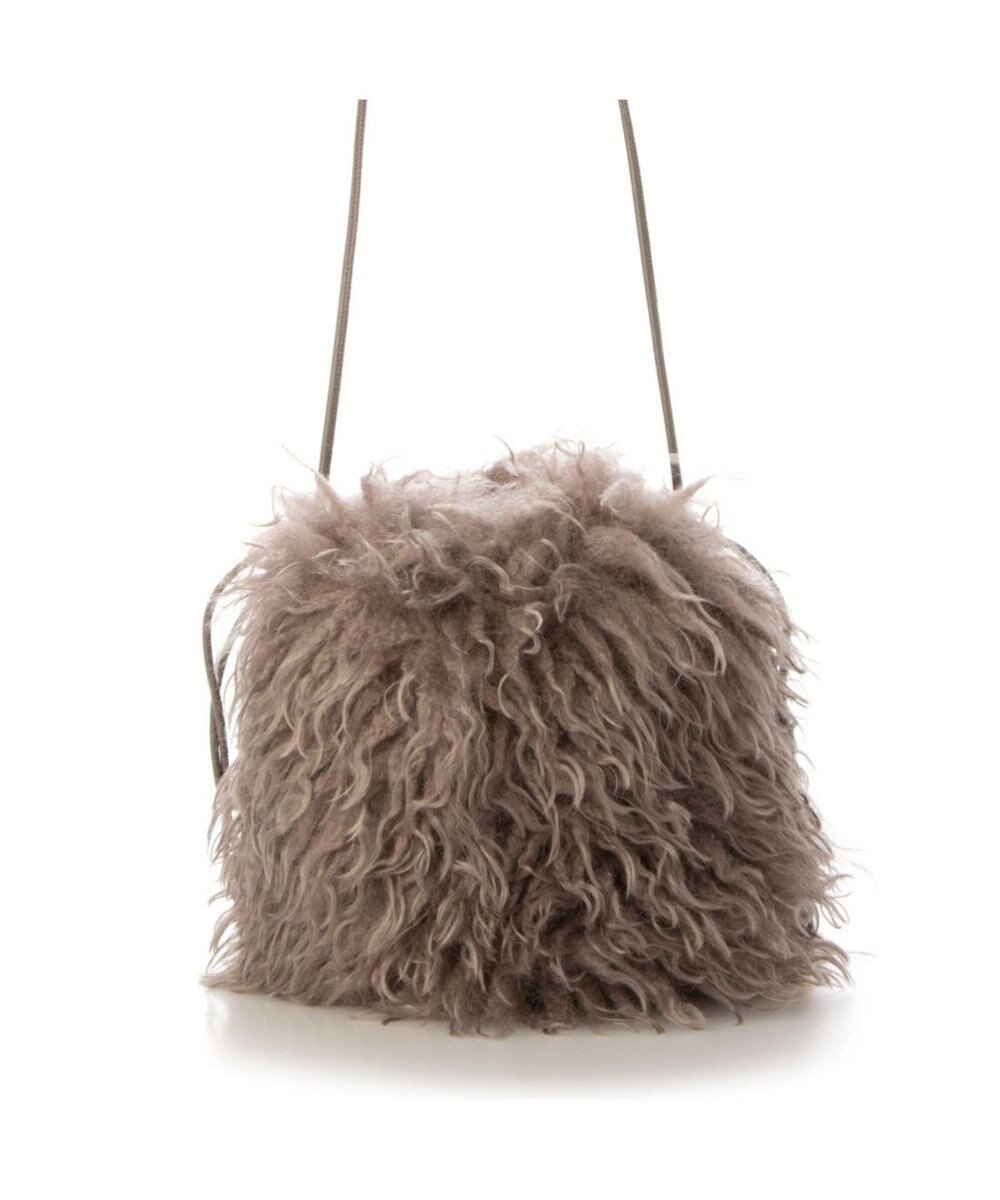 UNBILLION カシュカシュ cachecache / ウェーブファー巾着ショルダー 