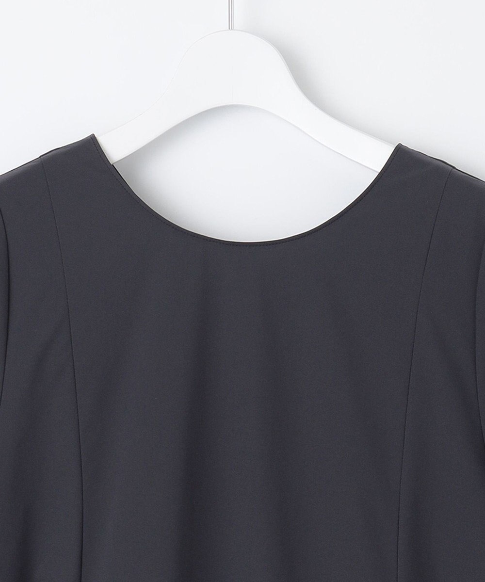 UNFILO 【撥水/シワになりにくい】FINE MOVE ランタンスリーブワンピース 