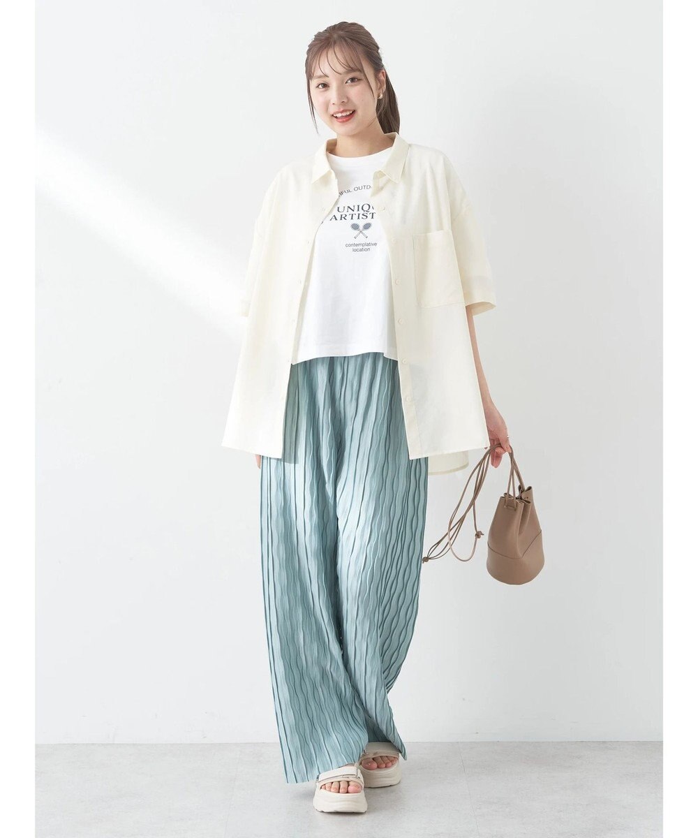 earth music&ecology リラックスセルフカットパンツ 