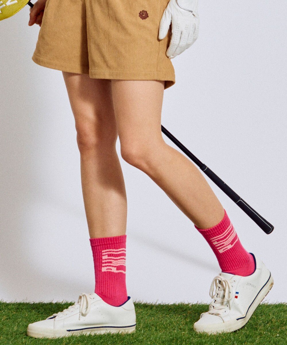 PW CIRCULUS 【WOMEN】WAVYロゴソックス ゴルフ レディース 