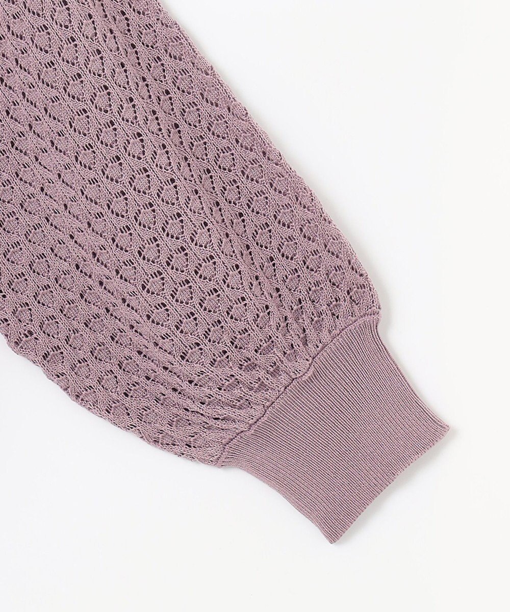 Feroux 【洗える】透かし編み カーディガン 