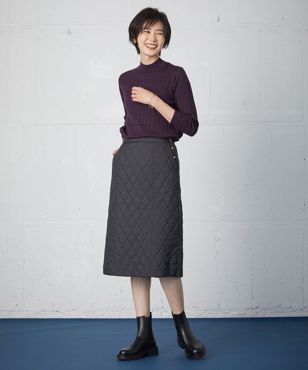 J.PRESS LADIES 高密度パウダータフタ スカート 