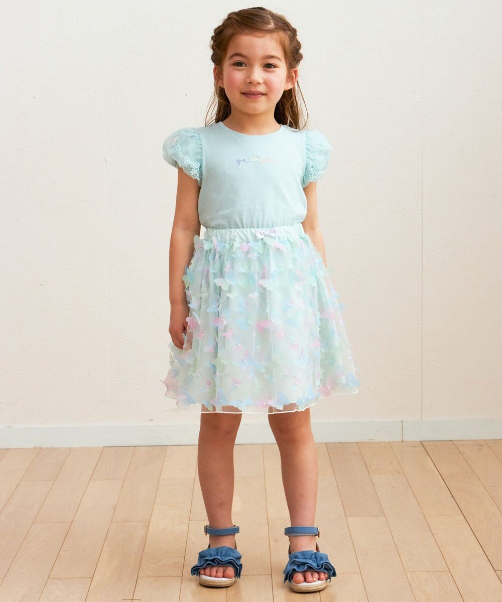 ANY KIDS 袖 チュール Ｔシャツ 