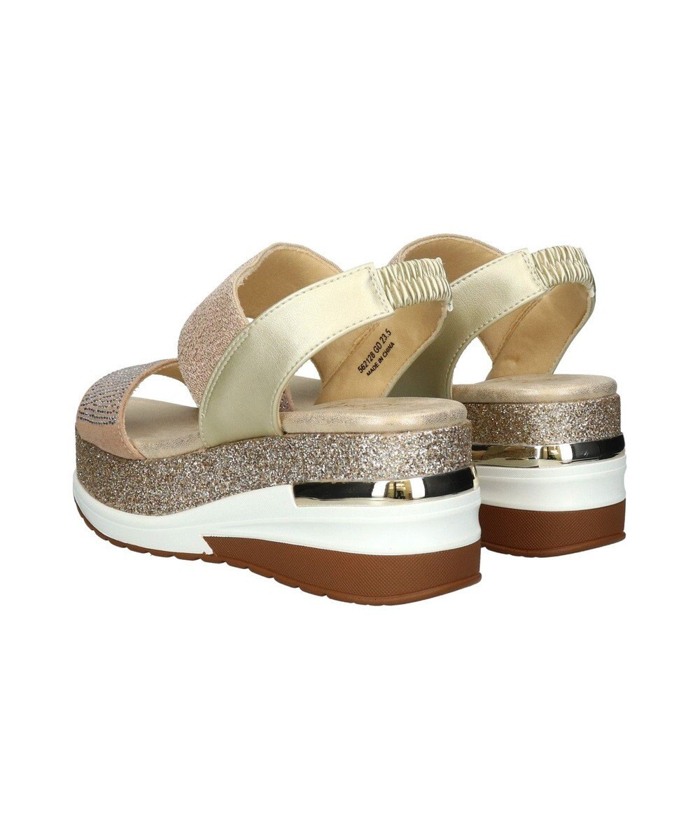 Bridget Birkin 【Bridget Birkin】ビジューグリッタープラットフォームサンダル 