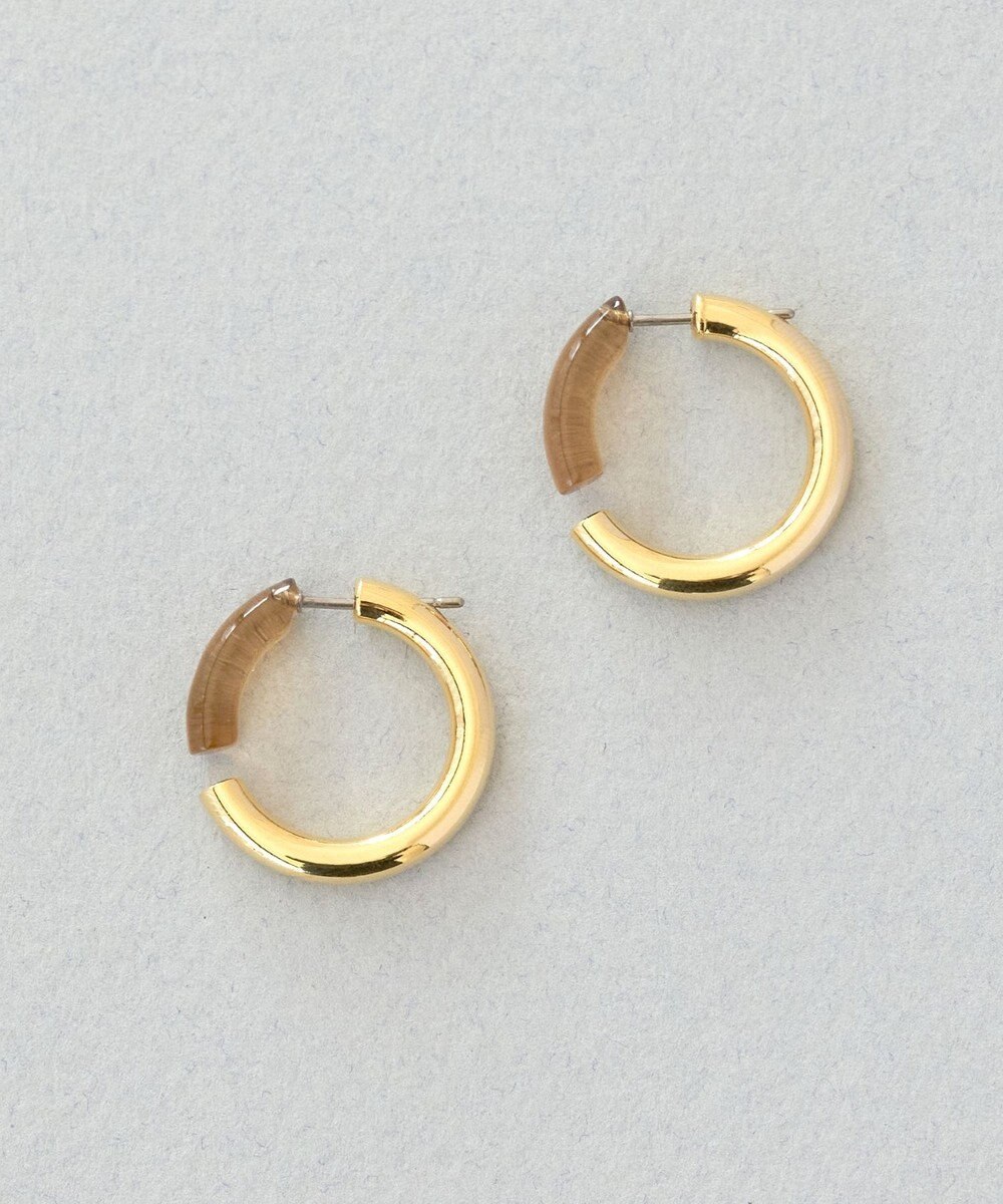 Phoebe アーバンキャンディフープピアス ベージュ 