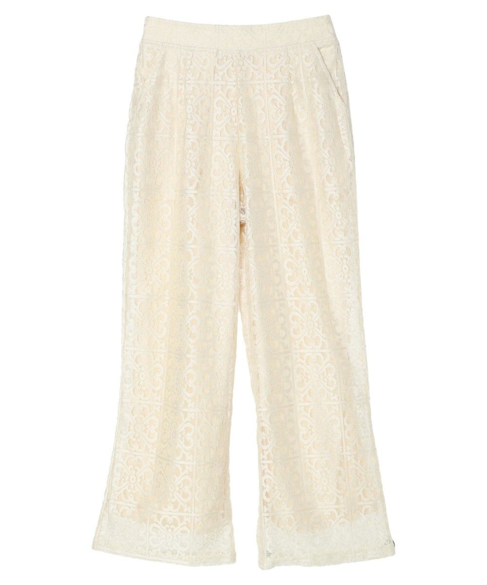 Green Parks 格子柄レースパンツ 