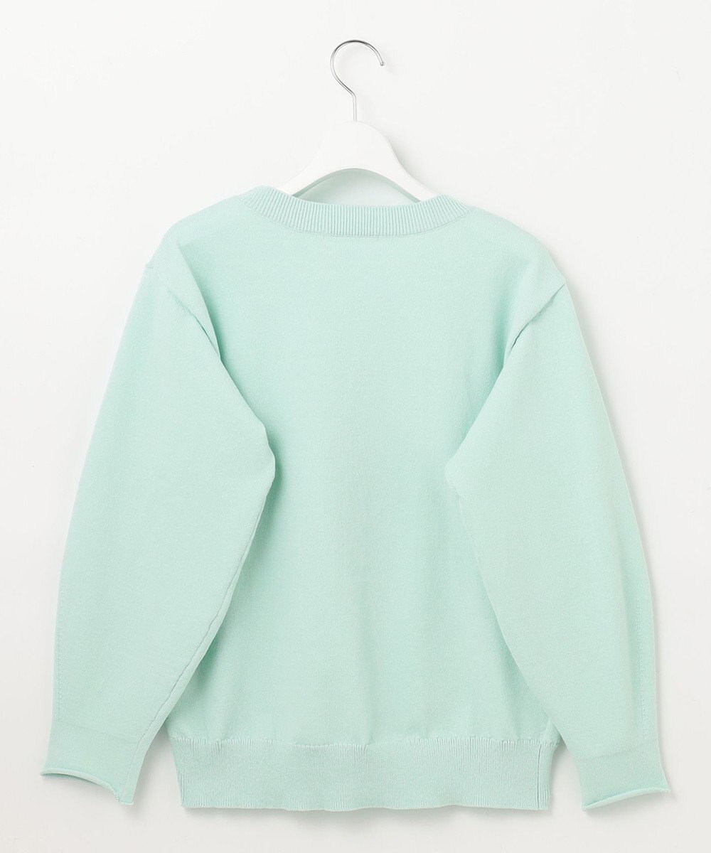 自由区 【WEB限定カラーあり・洗える】コットンナイロンミドルゲージ ニット 