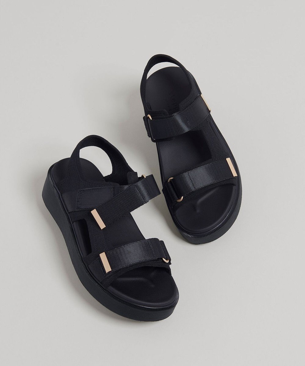 steppi 【洗える】厚底 ストラップサンダル 