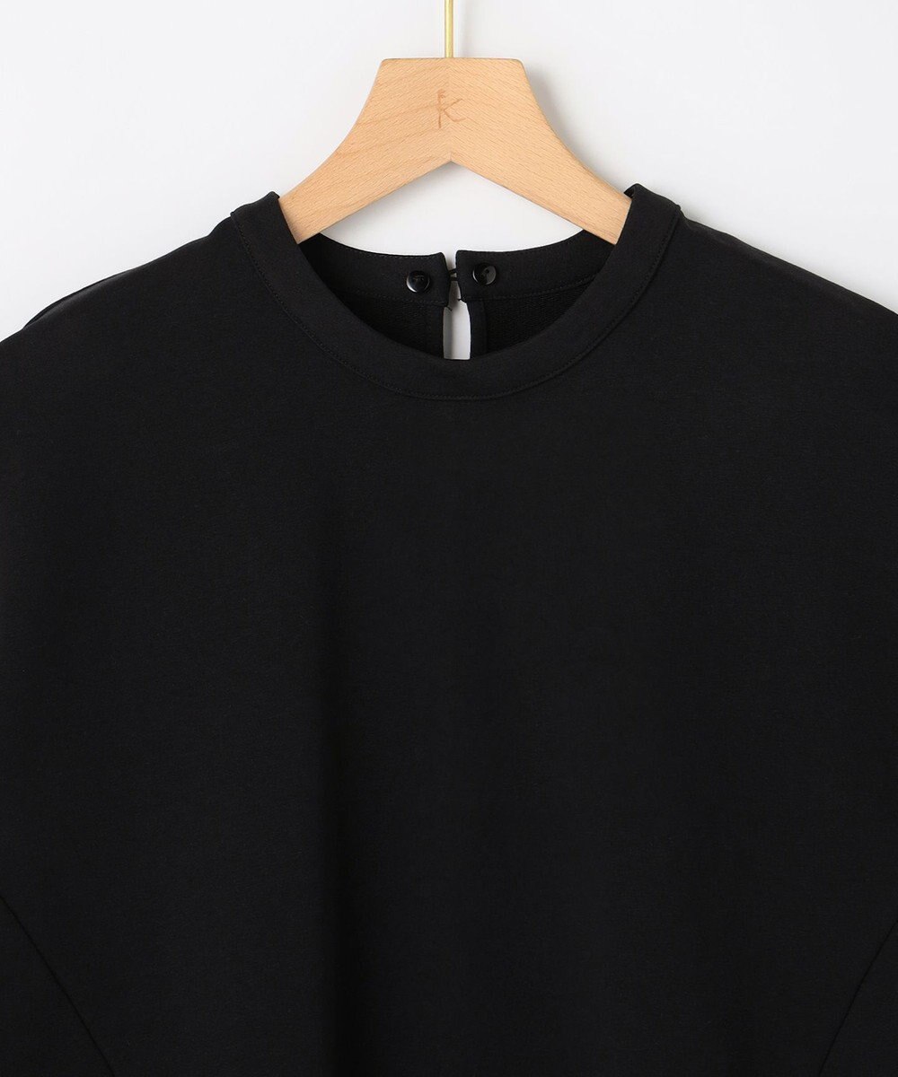 組曲 【先行予約】フレンチテリー 刺繍襟 ペプラムカットソー 