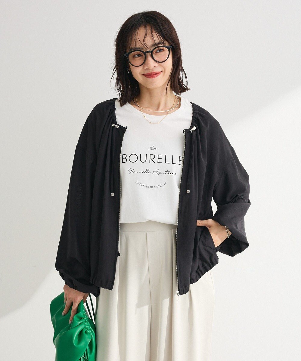 Green Parks ドロストネックシアーブルゾン 