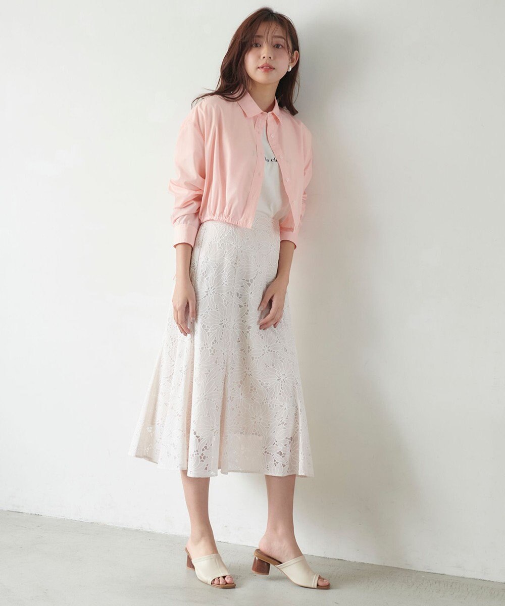 Feroux フラワーオパールレース スカート 