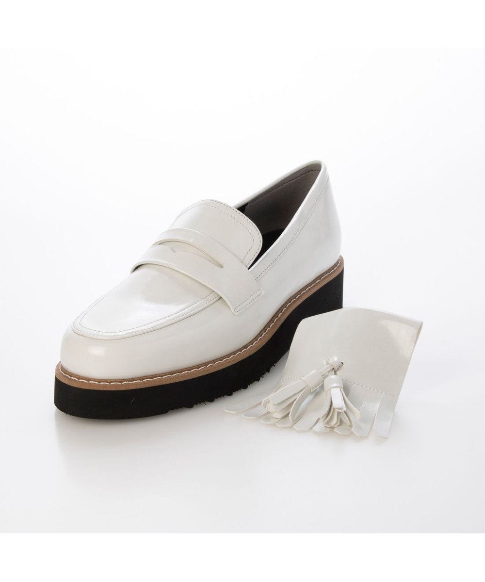 MODE ET JACOMO <carino>【レイン対応】【2WAY】厚底タッセルローファー 