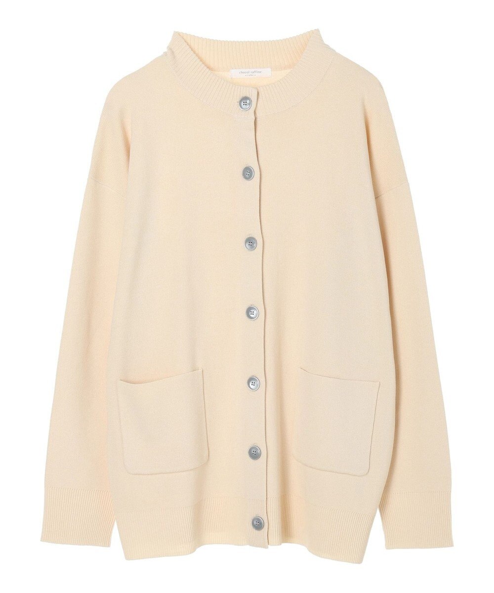 Green Parks ミドル丈モックネックカーディガン 