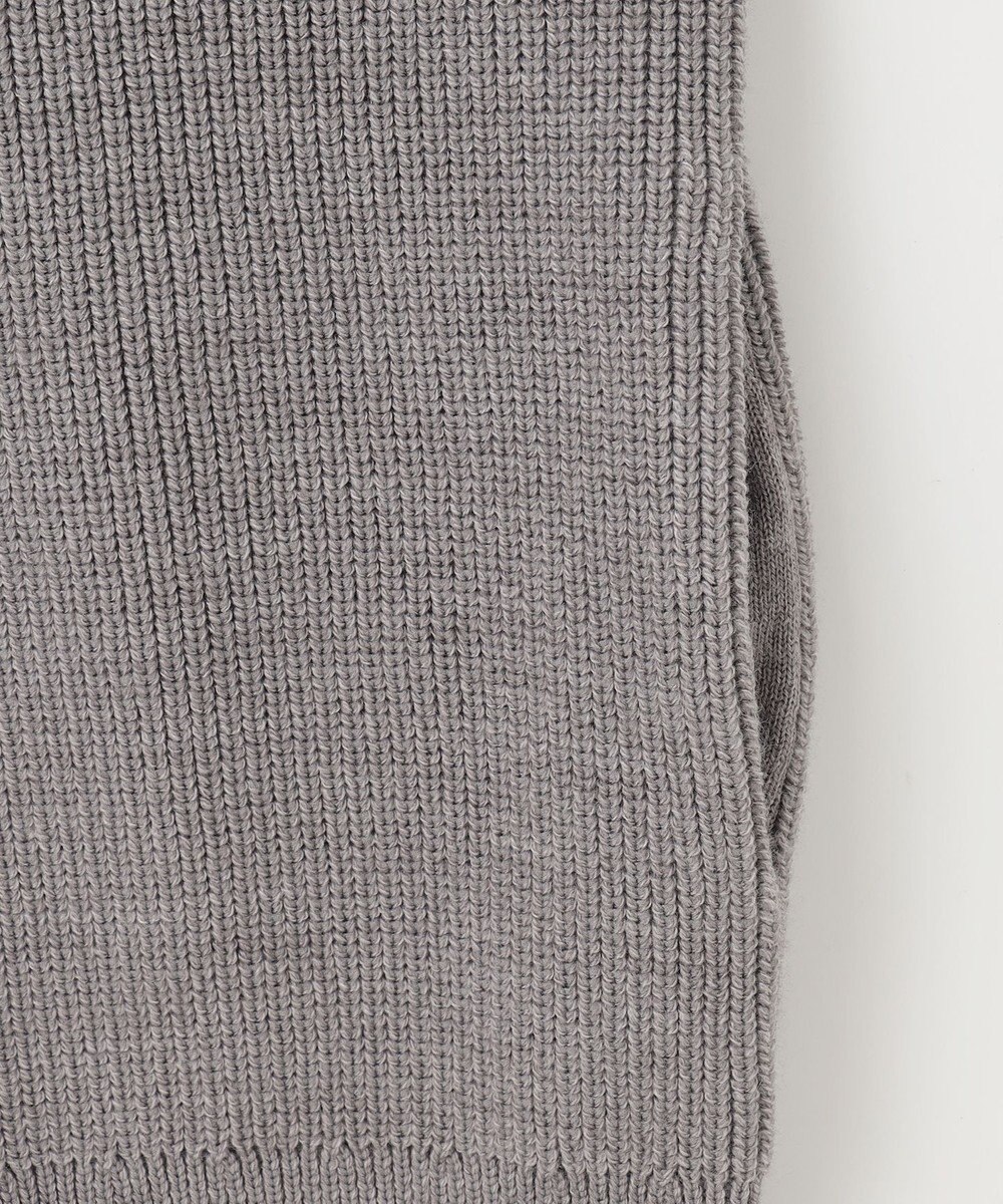 自由区 【洗える】ジップアップニット アウター 