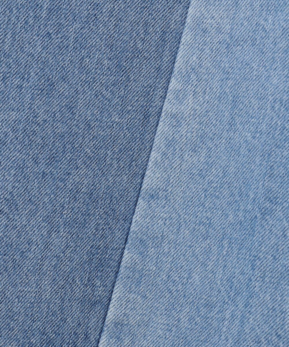 GRACE CONTINENTAL 切替ワイドデニムパンツ 