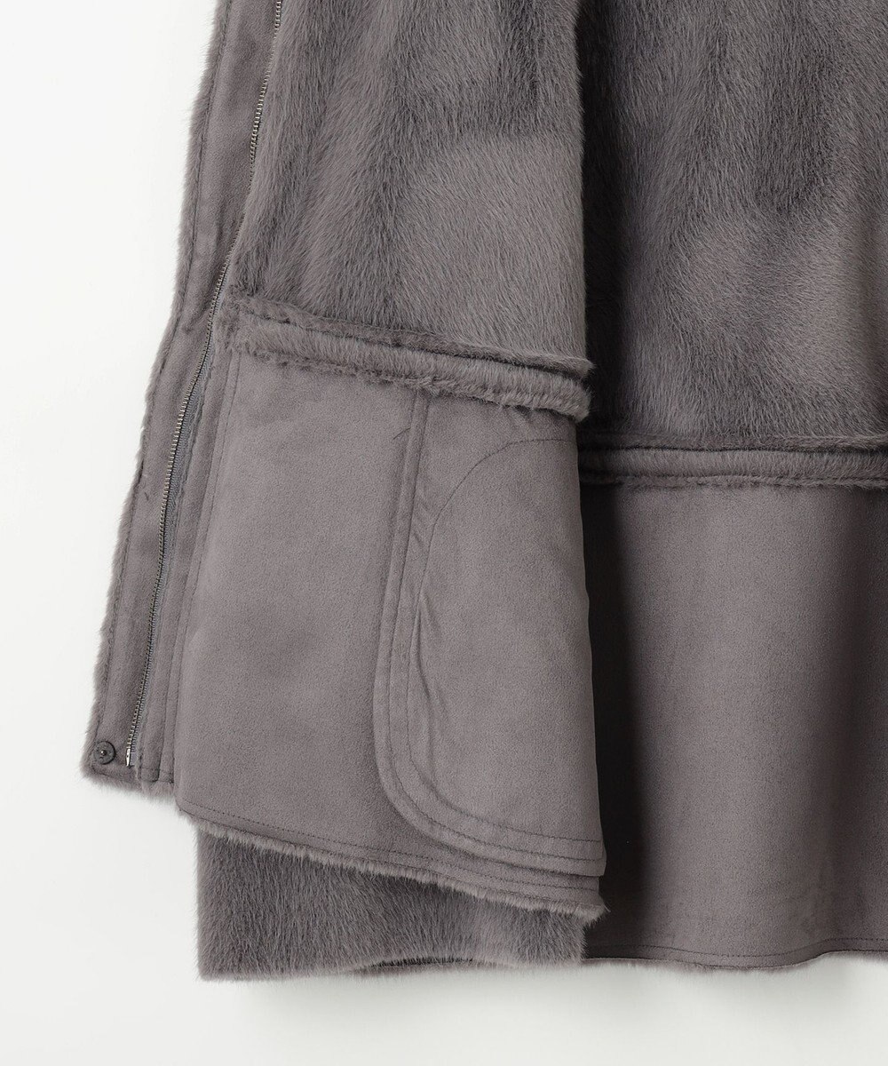 ANY SIS 【大人百花・美人百花掲載】Luxuryフェイクムートン コート 