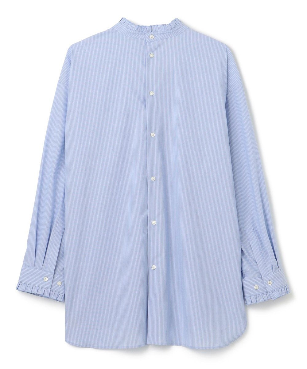 UNFILO フリルネックシャツ 