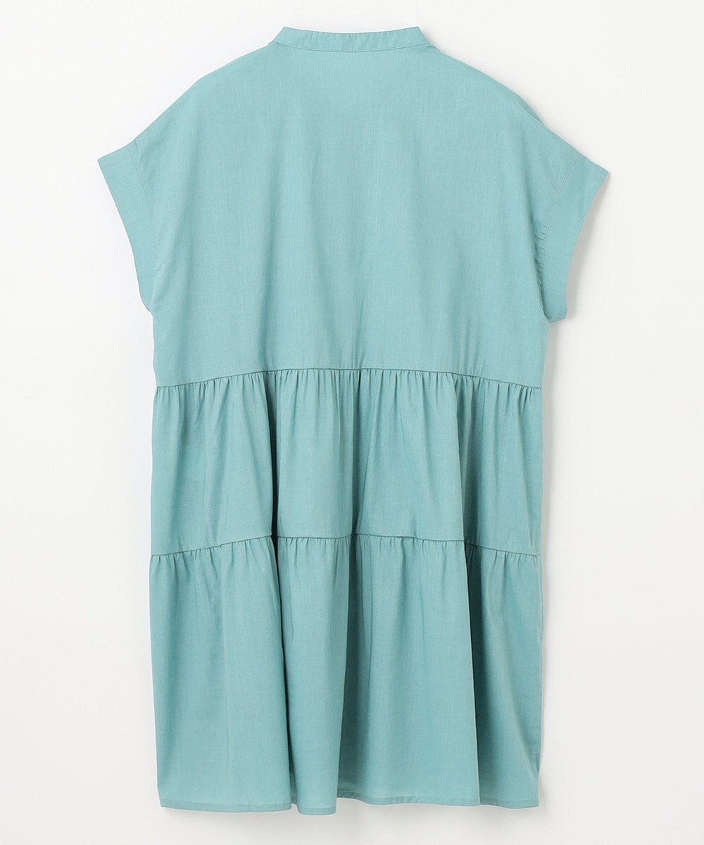 ANY 【洗濯機可能】シルキーソフトティアードブラウス 