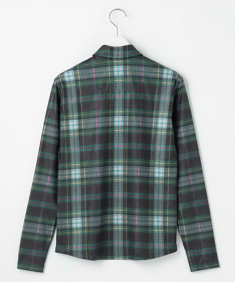 23区GOLF 【WOMEN】チェック長袖ポロシャツ 