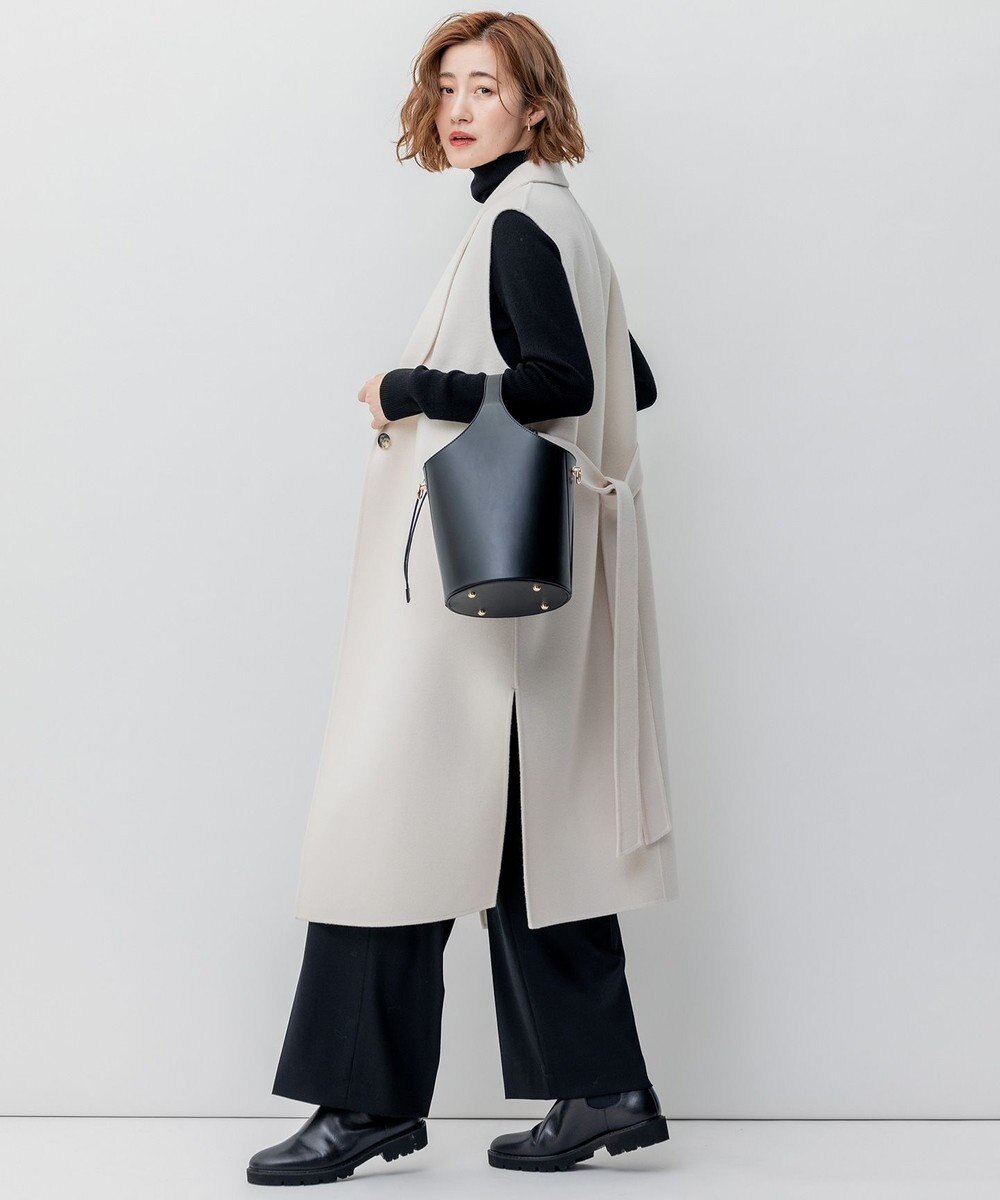 23区 ウールリバー ロング ジレ 